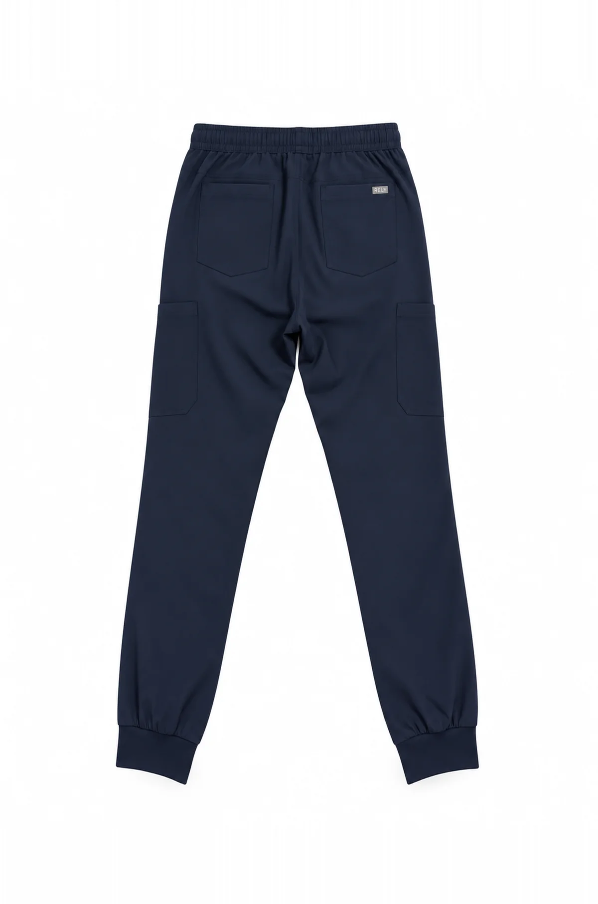 Men's V-Neck Set in Navy, pants, back