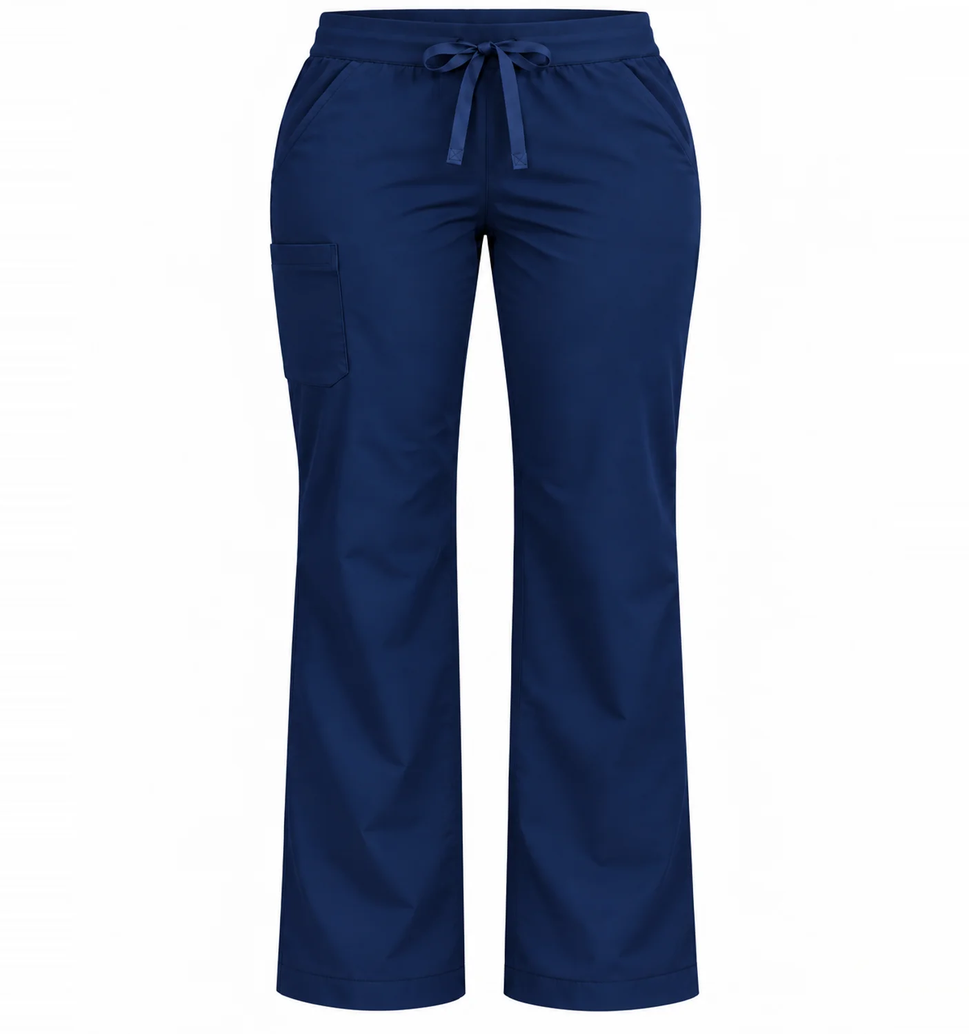 Notch-Neck Set in Navy, pants, front