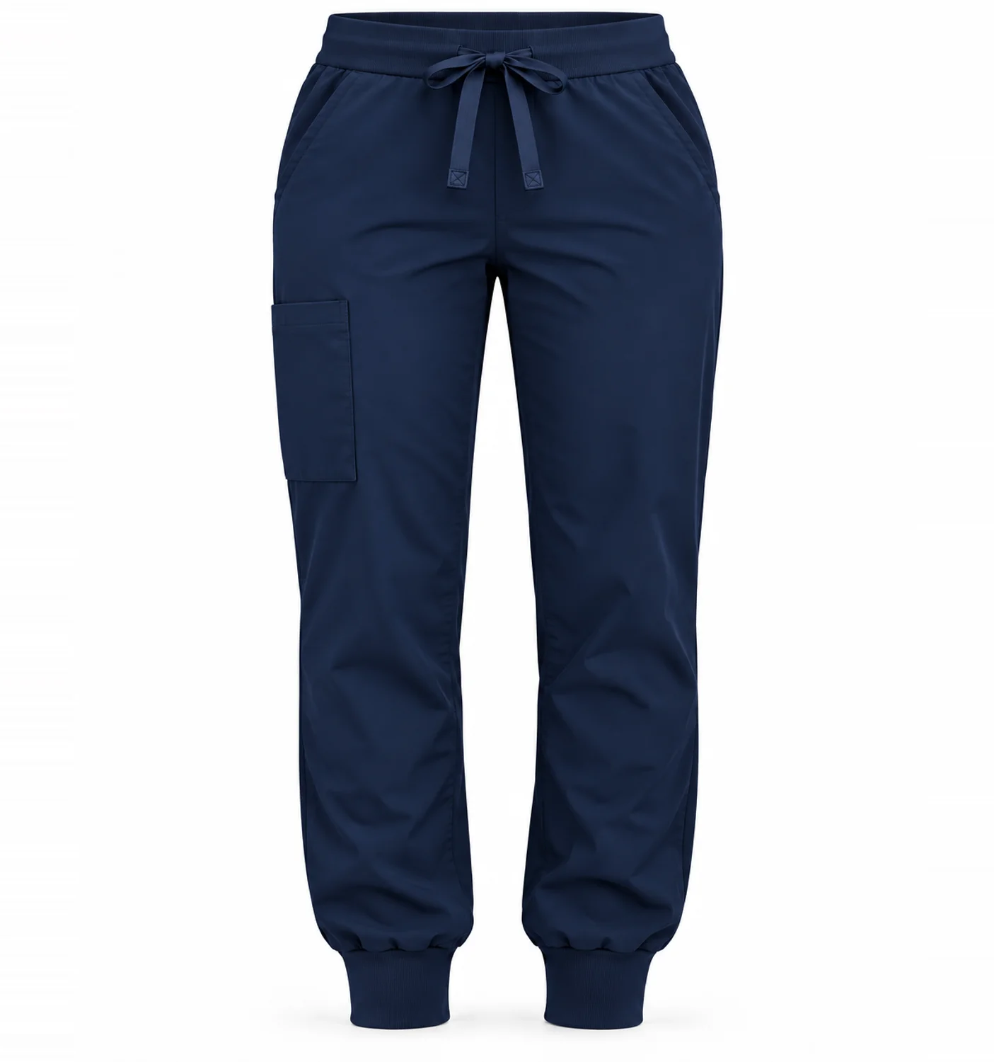 V-Neck Set in Navy, pants, front