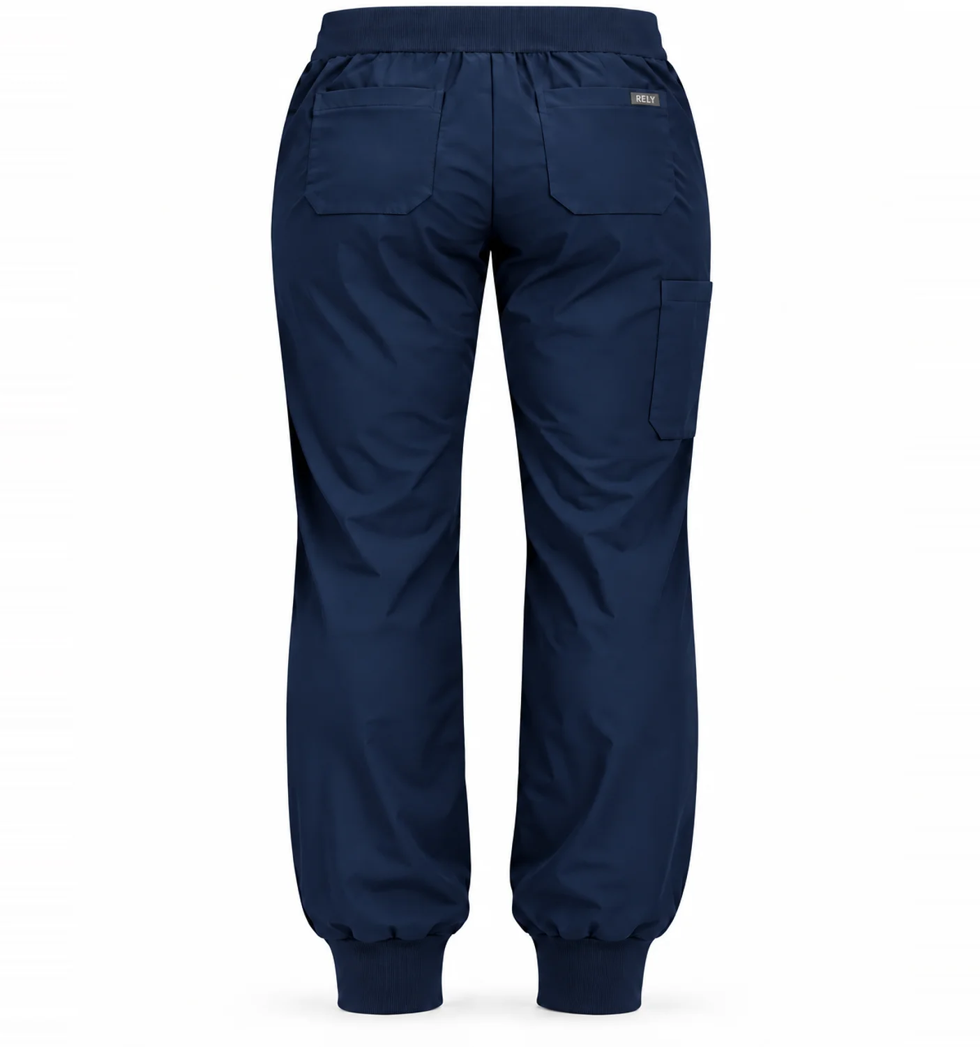 V-Neck Set in Navy, pants, back
