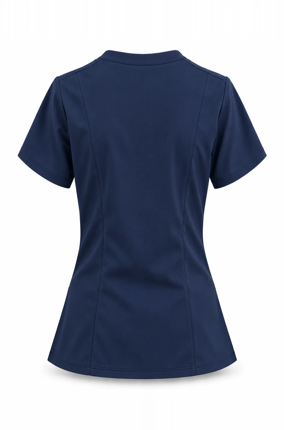 V-Neck Set in Navy, top, back